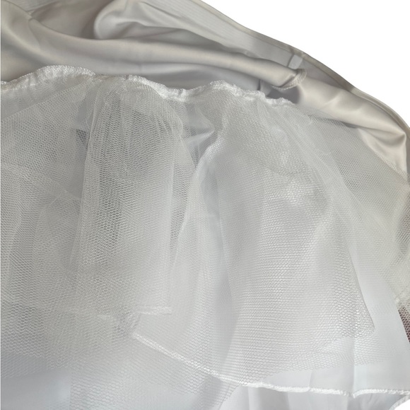 New Xscape Nordstrom Dress Size 0 white pink floral fit&flare open back - Picture 9 of 16